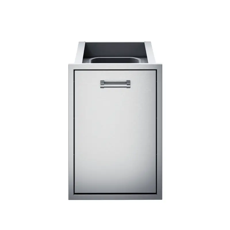 Delta Heat 18-Inch Stainless Steel Pull-Out Trash Bin 1