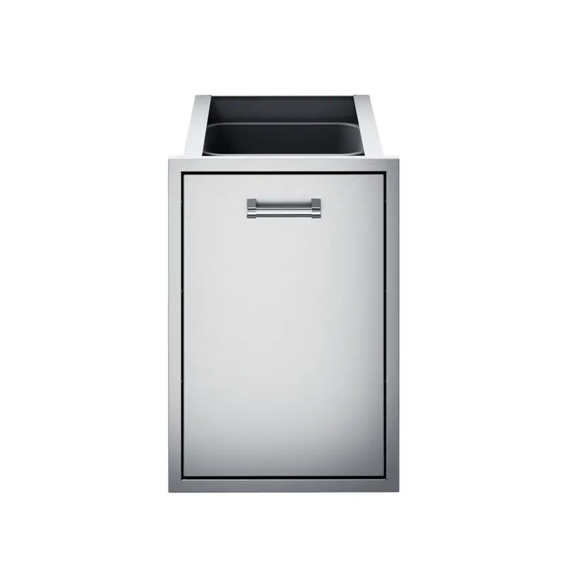 Delta Heat 18-Inch Tall Dual-Compartment Roll-Out Trash Drawer W/ Liners 1