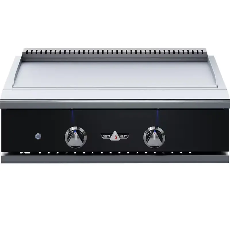 Delta Heat 32-Inch Built-In Teppanyaki Gas Grill – Black Control Panel 1