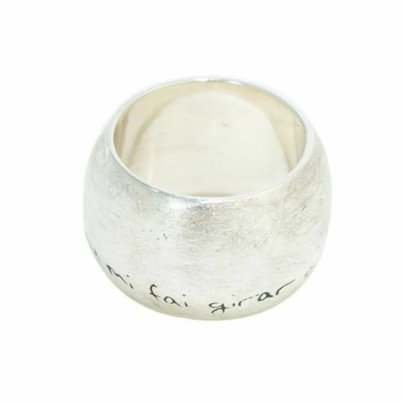 Demaria Dm6Ta053-B Women'S Ring – Blue-Tone Minimalist Band 1