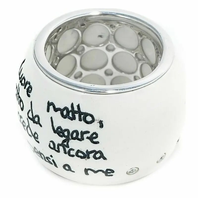 Demaria Dm6Tax35B Ladies' Ring – Polished Stainless Steel Band 1