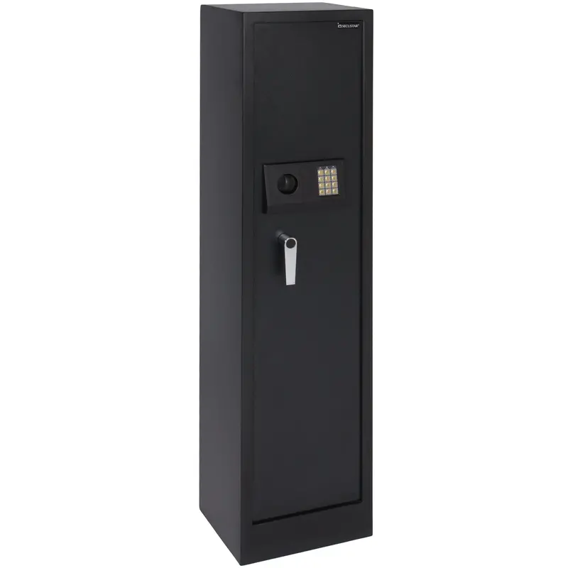 Digital Electronic Safe With Programmable Keypad And Backup Keys – Steel Construction, Matte Black 1