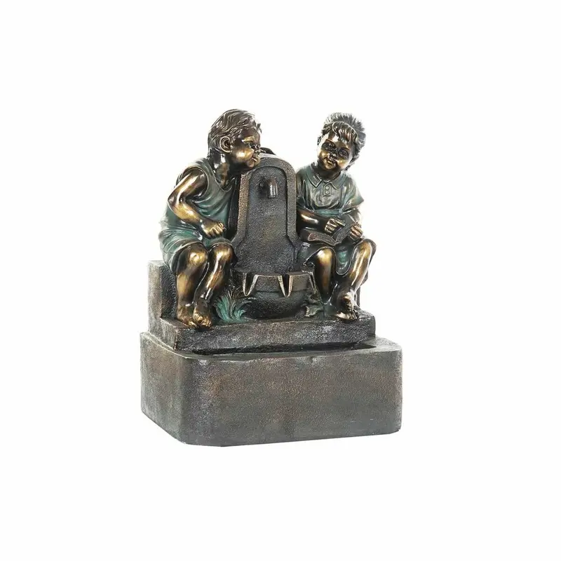Dkd Bronze Resin Garden Fountain – Sculptural Boy Figure, 47Cm Height 1