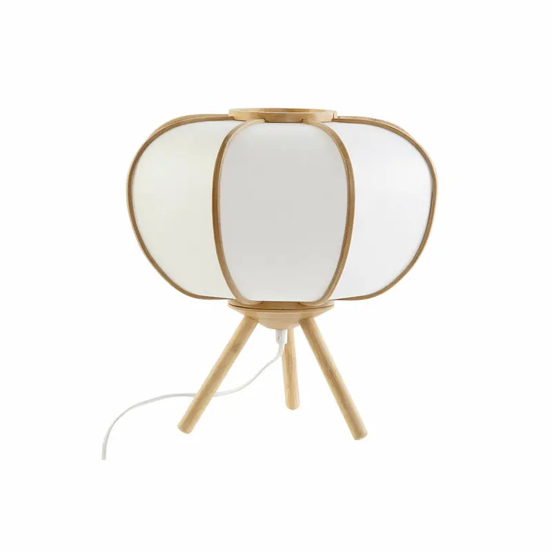 Dkd Home Decor Bamboo Desk Lamp – Natural White, 34X34X33 Cm, 220 V, 50 W 1