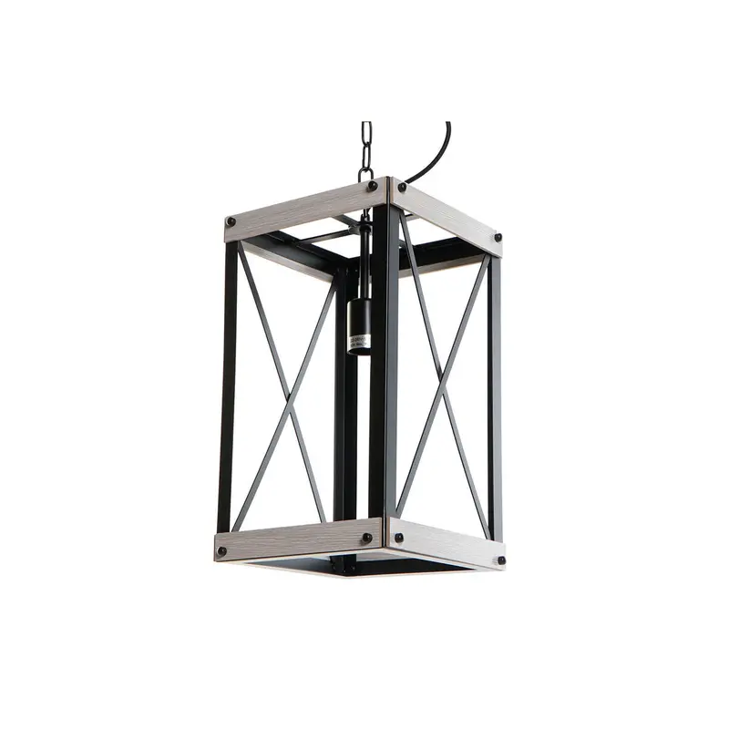 Dkd Home Decor Black And Brown Metal Ceiling Light – 220 V, 50 W, 25 × 25 × 43 Cm 1