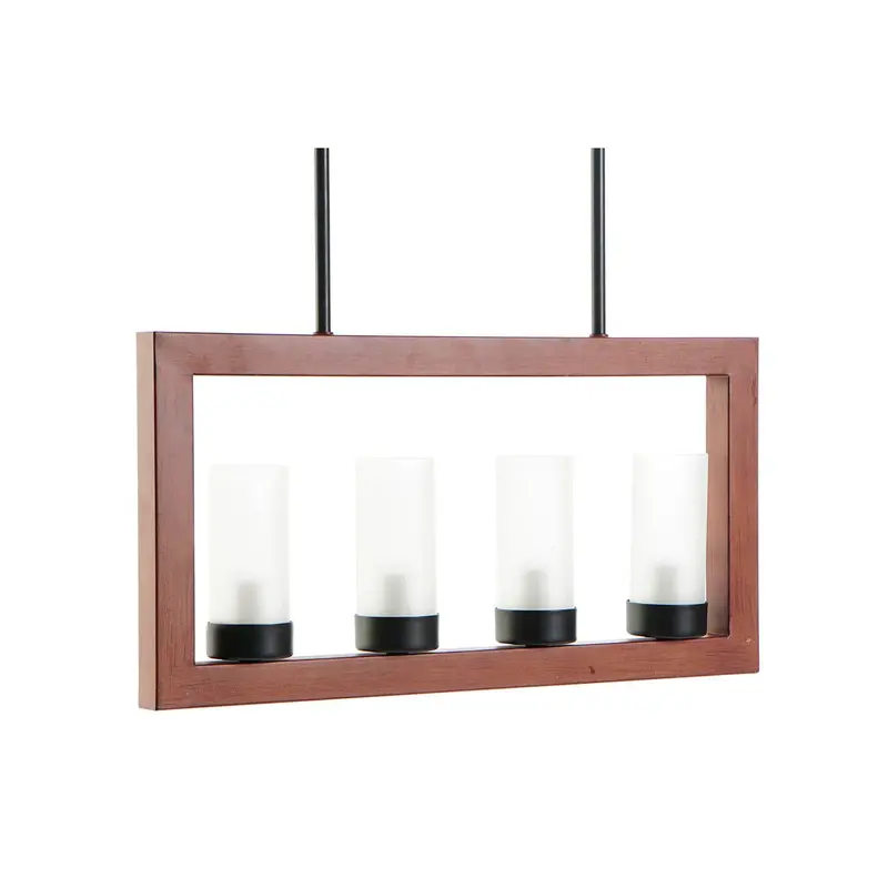 Dkd Home Decor Crystal Ceiling Fixture – Brown Aluminum Frame, 52 × 6 × 26 Cm 1