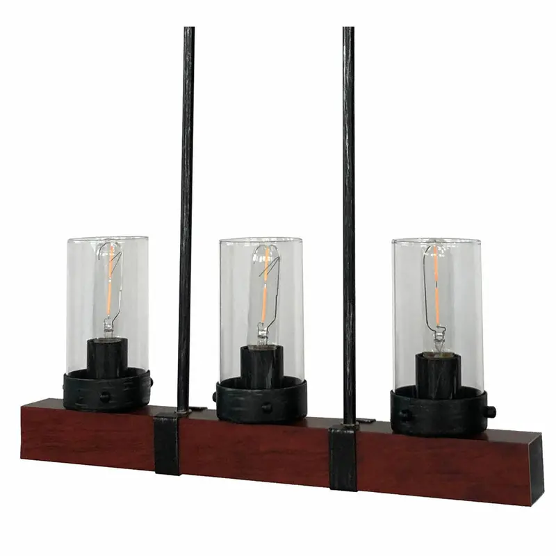 Dkd Home Decor Crystal Ceiling Lamp – Black And Brown Aluminum Design, 50 × 8 × 21 Cm 1
