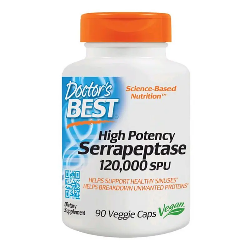Doctor’S Best High-Potency Serrapeptase – 90 Capsules (120,000 Spu) 1