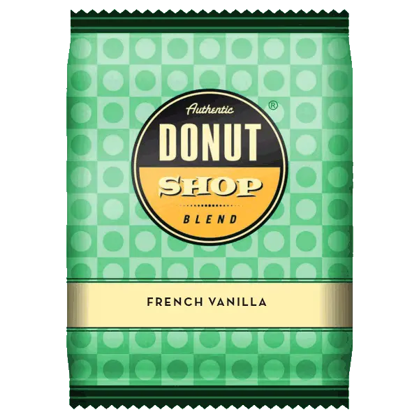 Donut Shop French Vanilla Ground Coffee – 2.5 Oz × 24 Pack 1