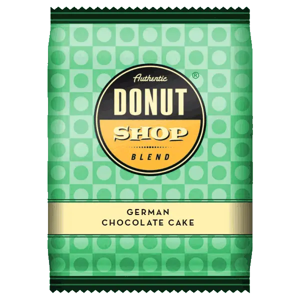 Donut Shop German Chocolate Cake Ground Coffee – 2.5 Oz × 24 Pack 1