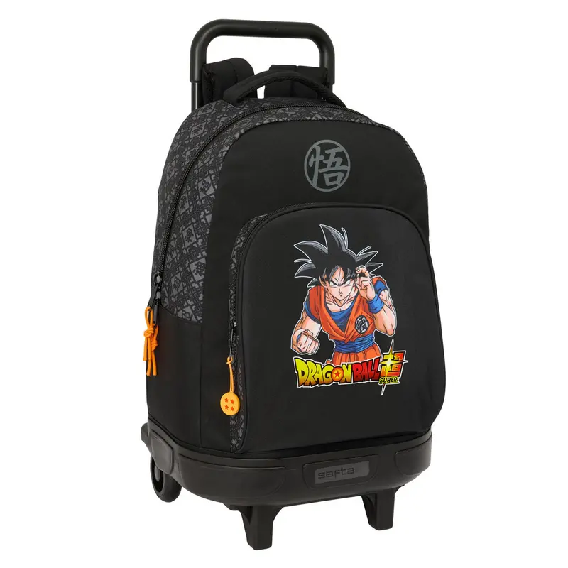 Dragon Ball Themed Wheeled School Backpack – Combat Style, Black, 33X45X22 Cm 1