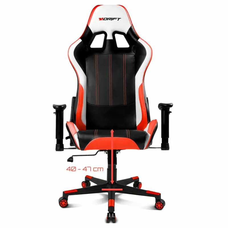 Drift Dr175 Executive Office Chair – Red & Black Mesh Back 1