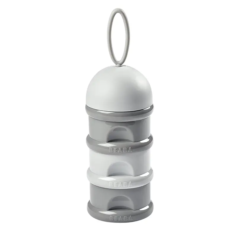 Dual-Compartment Formula And Snack Storage Container – Grey 1
