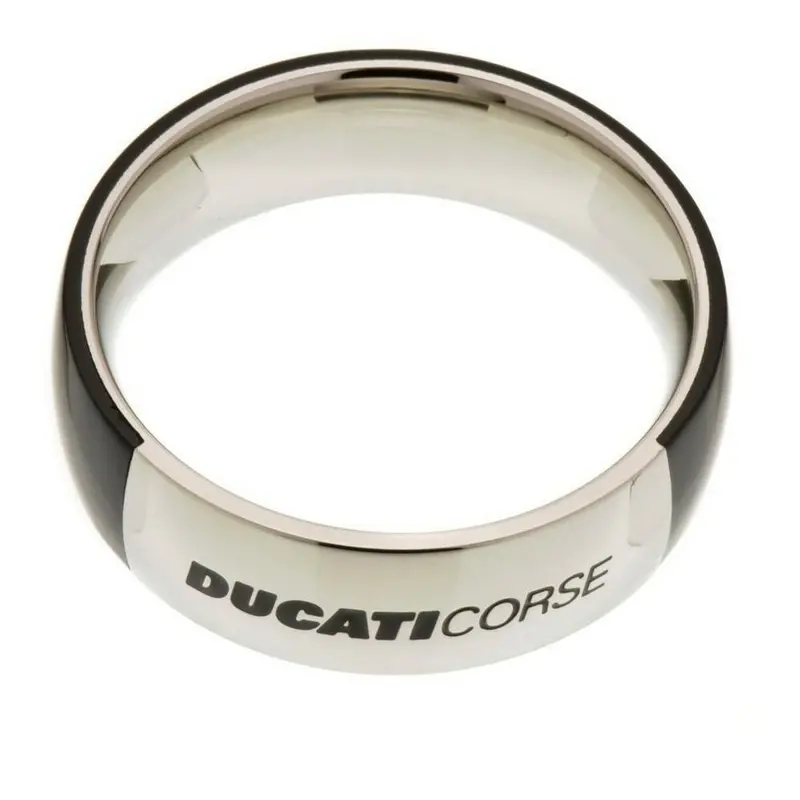 Ducati Men'S Ring – Model 31500586, Size 30, Sporty Contour Design 1