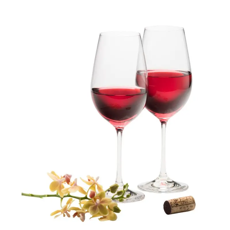 Elegance Red Wine Glasses – Pair – Galway Crystal 1