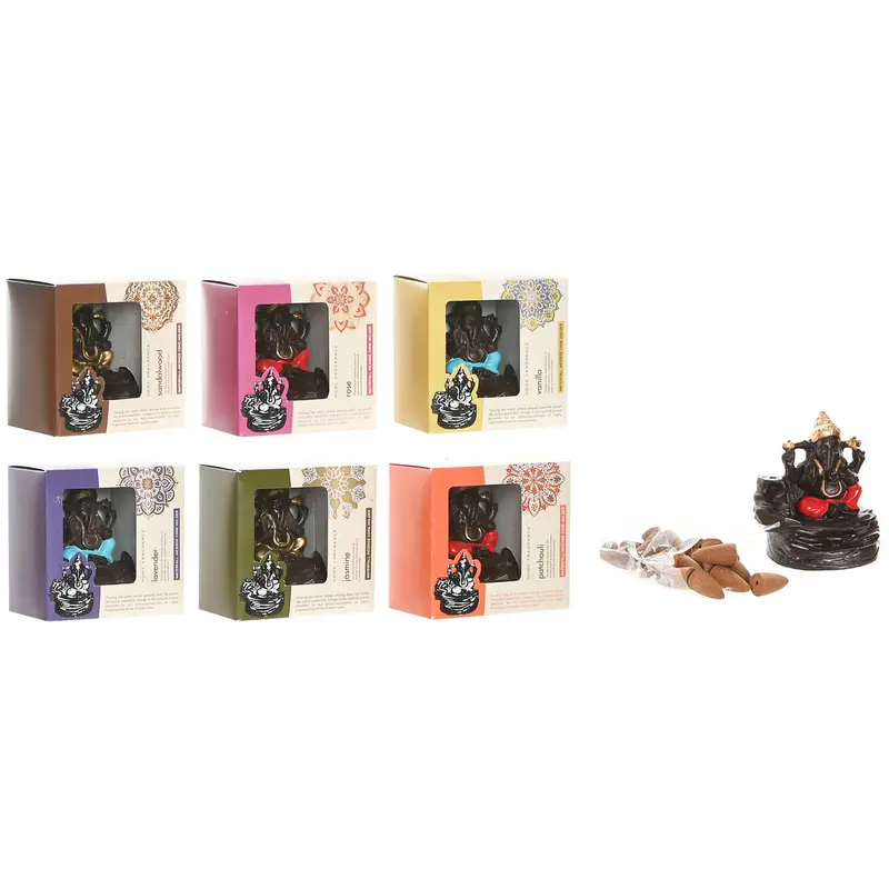 Esprit Ceramic Incense Burner – Mandala Design, 13X8X12.5 Cm (6-Pack) 1