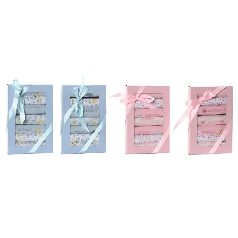 Esprit Cotton Bib Set – Blue & Pink Mix, 4-Pack (19 × 29 × 3 Cm) 1