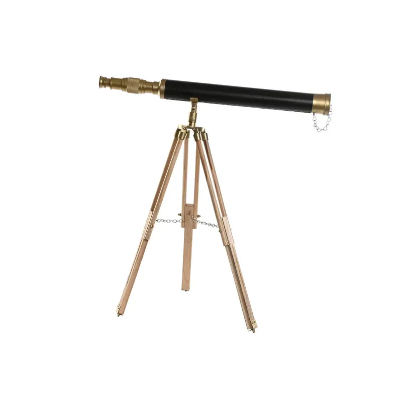 Esprit Vintage Telescope Figurine – Brown & Gold Decor, 63 X 40 X 70 Cm 1