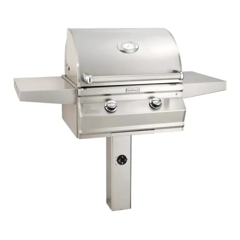 Fire Magic 24-Inch Choice 2-Burner In-Ground Post-Mount Gas Grill With Analog Thermometer (C430S) 1