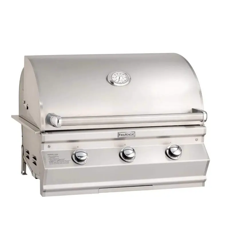 Fire Magic 34-Inch Choice Multi-User 3-Burner Built-In Gas Grill With Analog Thermometer (C540I) 1