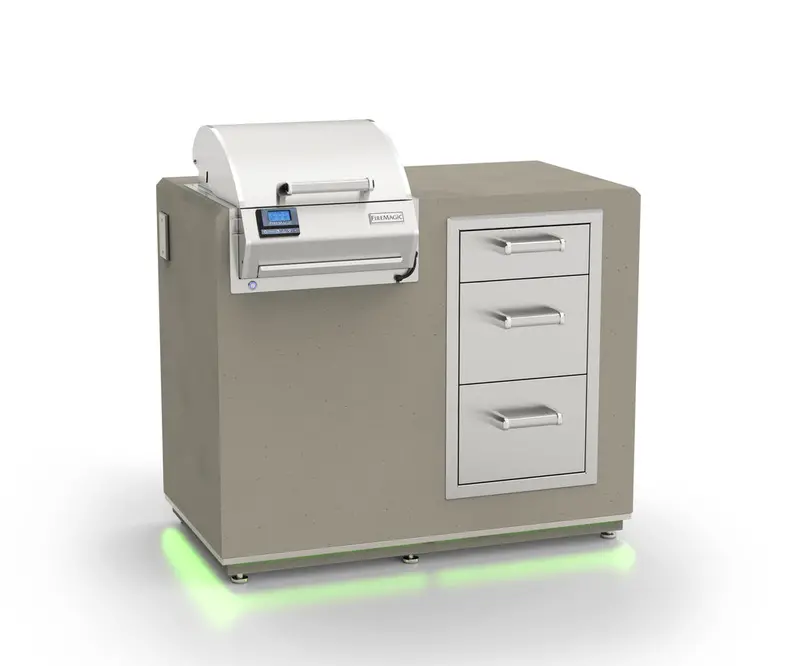 Fire Magic Id251-D-44Sm – 36" X 44" Electric Grill Island Bundle With Triple Drawer 1