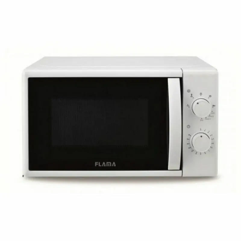 Flama 1884Fl White Microwave Oven With Grill Function – 20 L Capacity, 1000 W Cooking / 700 W Grilling 1