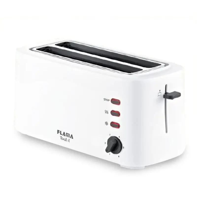 Flama 948Fl 1630W Toaster – Sleek White Design 1