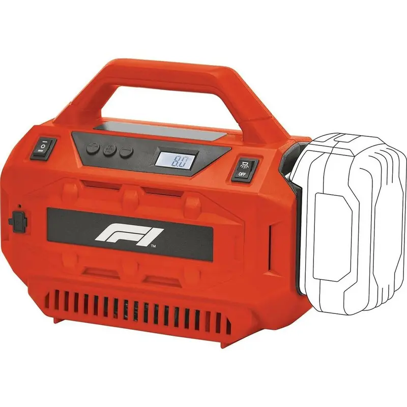 Formula 1 F110782 Cordless Air Compressor – 20V, 11 Bar Max Pressure 1