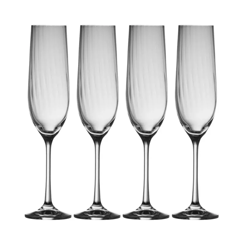 Galway Crystal Erne Champagne Flute Set 1