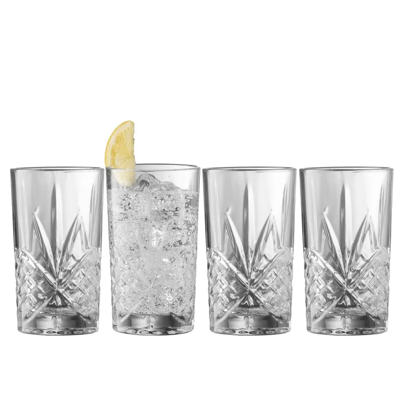 Galway Crystal Inisheer Highball Tumbler Set (4 Pcs) 1