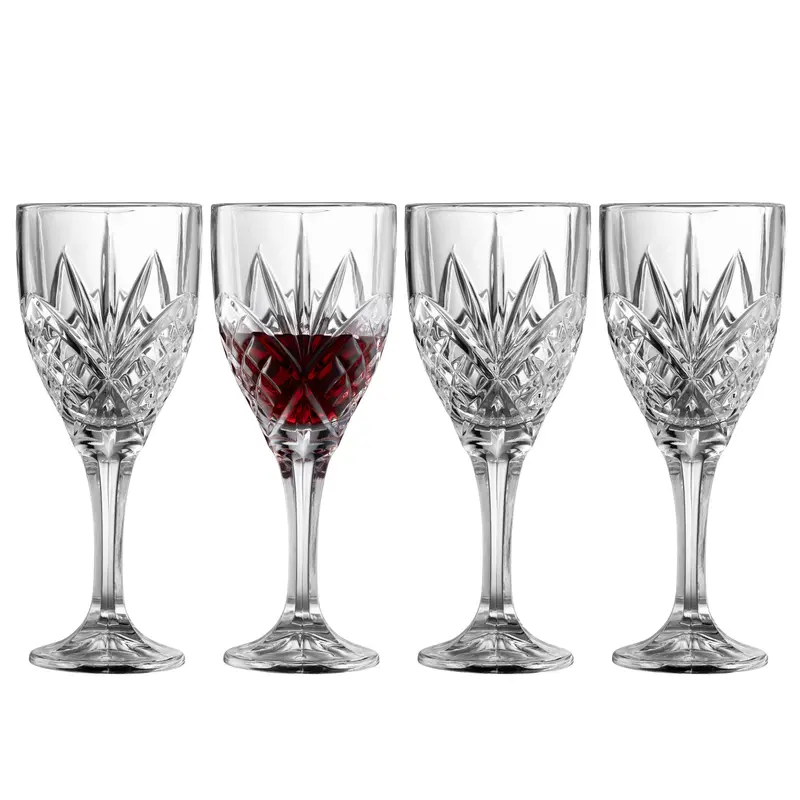 Galway Crystal Inisheer Red Or White Wine Glass Set (4 Pcs) 1