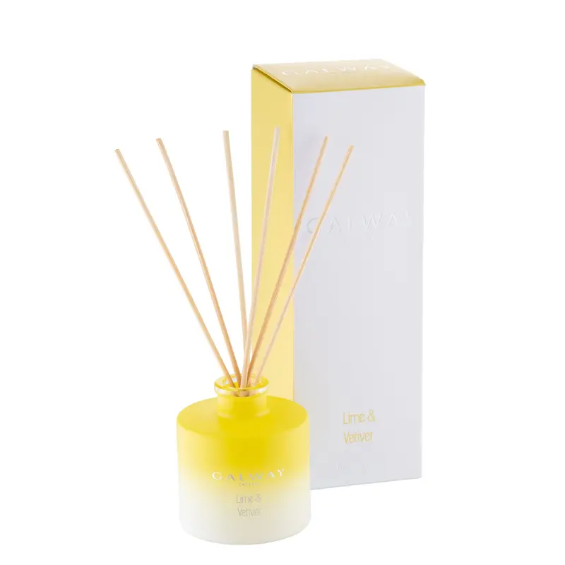 Galway Crystal Lime & Vetiver Reed Diffuser – Elegant Home Fragrance System 1