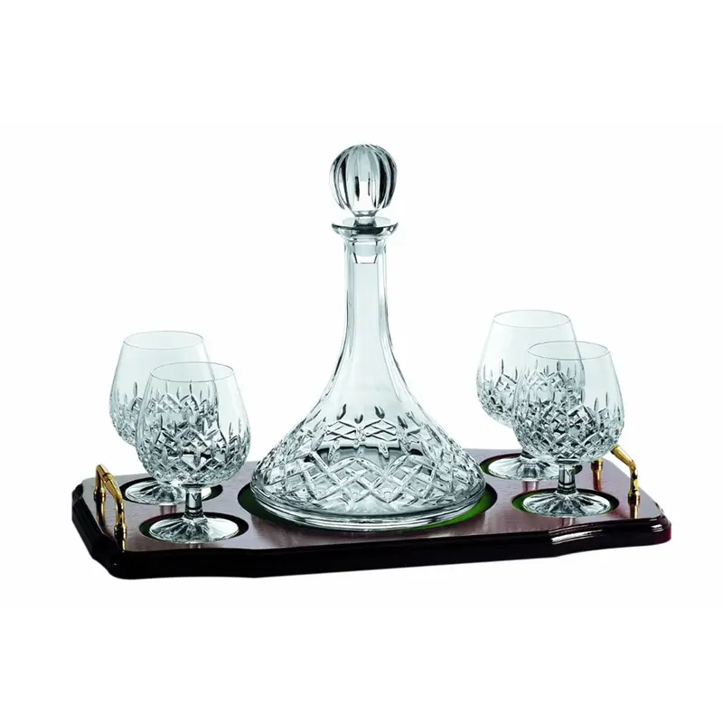 Galway Crystal Longford Mini Brandy Decanter Set – Compact & Collectible 1