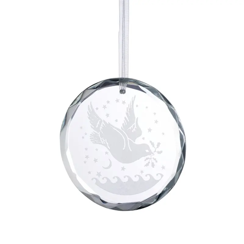 Galway Living Dove-Shaped Round Holiday Ornament 1