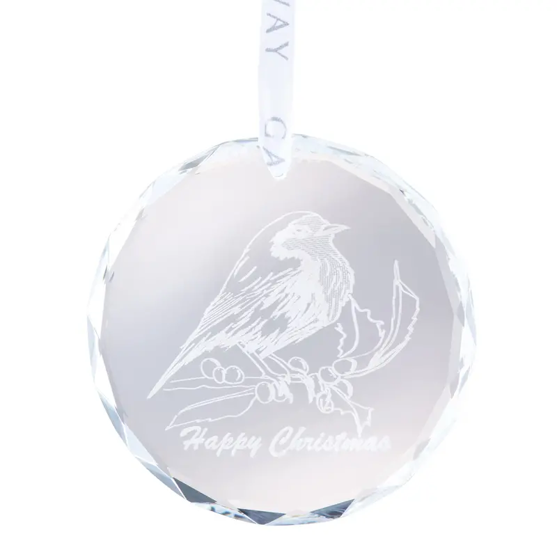 Galway Living Robin Round Holiday Ornament 1