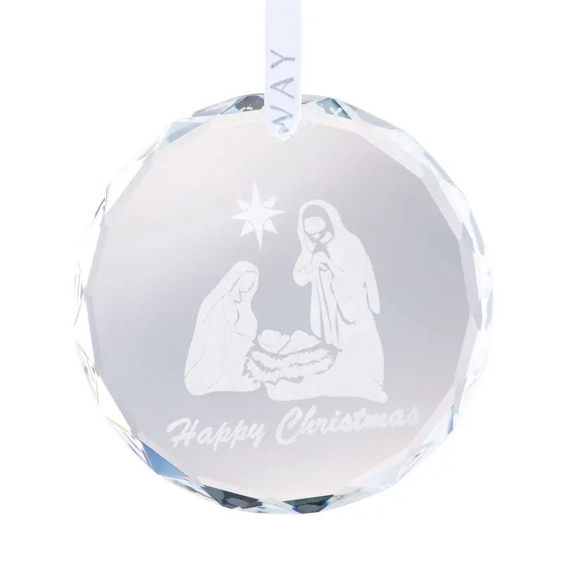 Galway Living Round Nativity Ornament 1