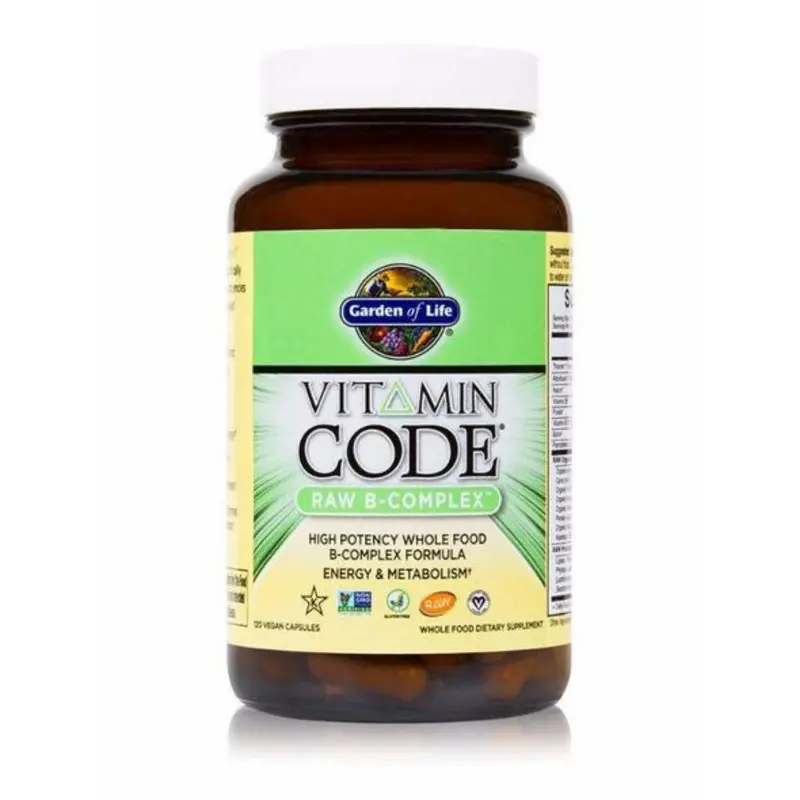 Garden Of Life Vitamin Code Raw B-Complex – 60 Capsules Whole Food Formula 1