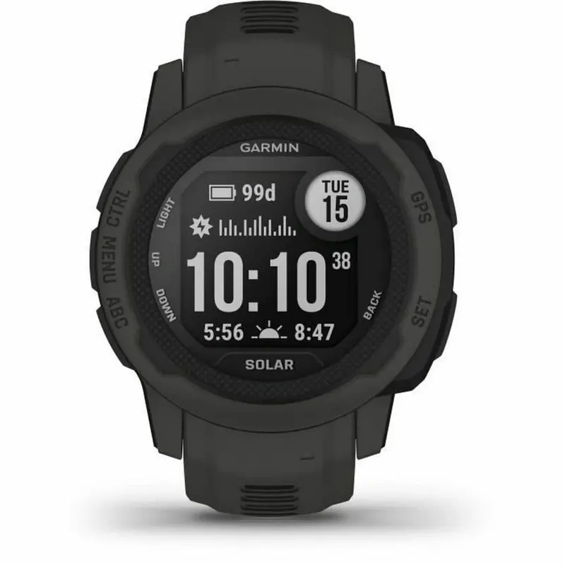 Garmin Instinct 2 Solar Smartwatch – Graphite Black, 0.79" Display, Solar Charging 1