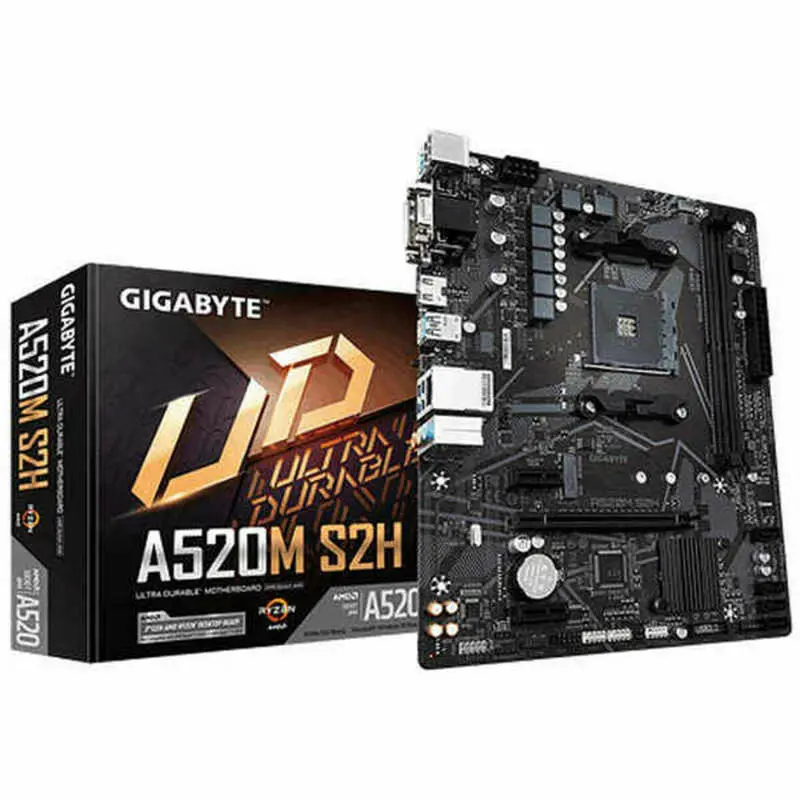 Gigabyte A520M S2H Micro-Atx Motherboard – Amd Am4 Socket, Pcie 3.0 Support 1