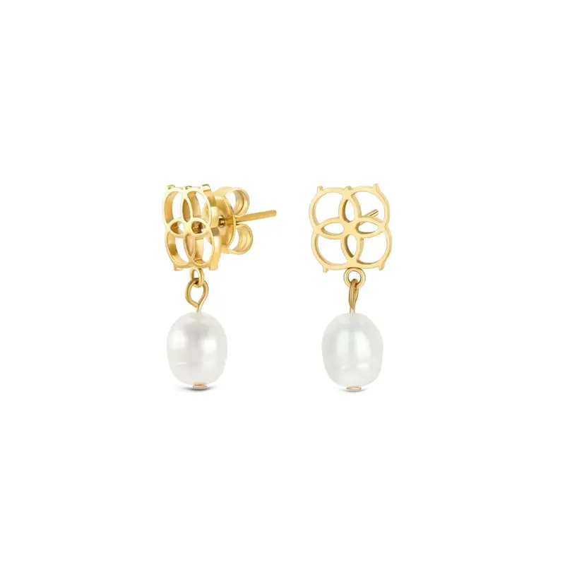 Golden Earrings By One Jewels – Ojeep16G 1