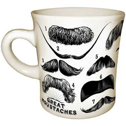 Great Moustaches Ceramic Mug – Humorous Gift For Men 1