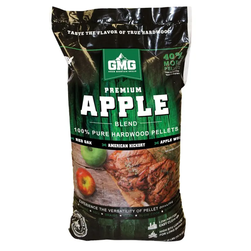 Green Mountain Apple Wood Pellet Blend For Flavorful Smoking 1
