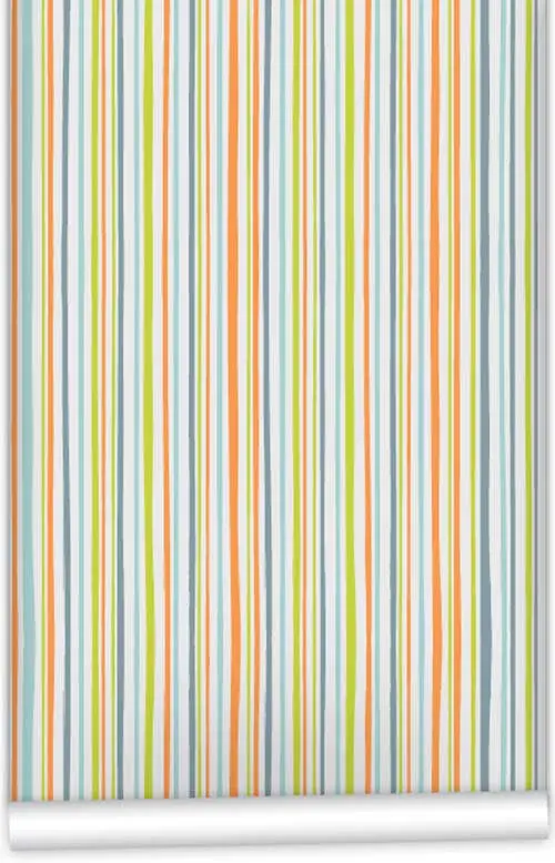 Grey Robot Stripe Wallpaper – Geometric Tech-Inspired Wall Roll (61.5 Cm × 10 M) 1
