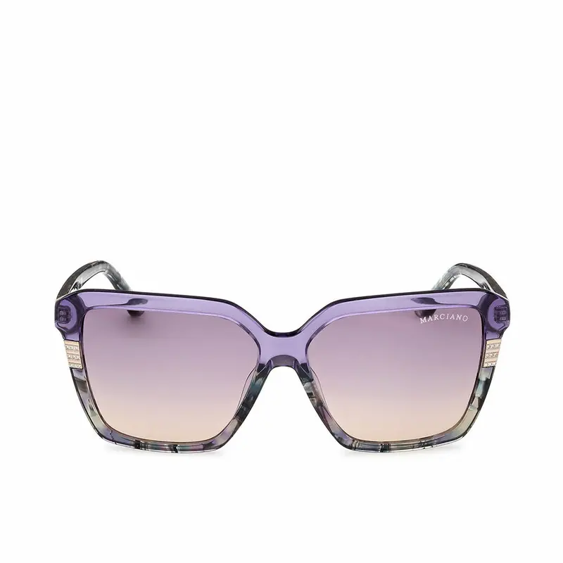 Guess By Marciano Gm00009 Women'S Sunglasses – 58 Mm Square Retro Acetate Frames 1