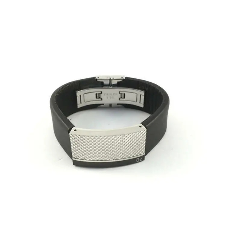 Guess Cmb70716 Men'S Leather Bracelet – 15 Cm 1