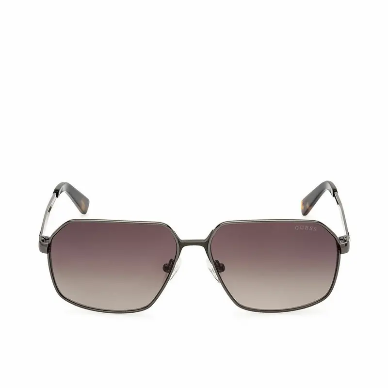 Guess Gu00071 Men'S Sunglasses – 58Mm Matte Charcoal Frame With Light Gold Accents 1