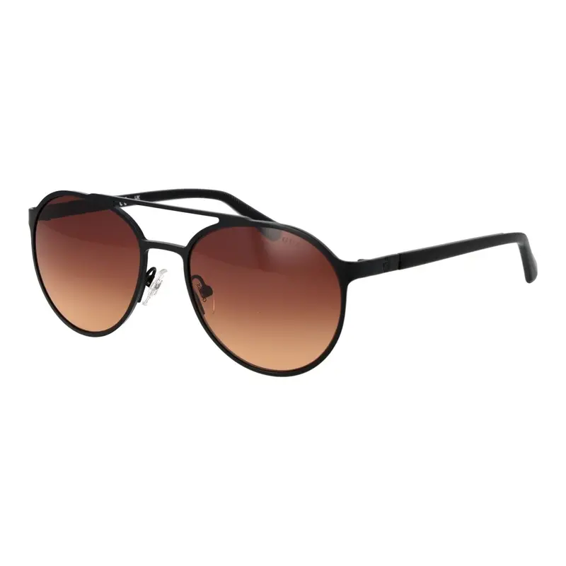 Guess Gu00211 Unisex Pilot Sunglasses With Matte Gunmetal Frame 1