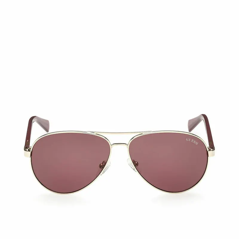 Guess Gu8279 Unisex Sunglasses – 58Mm Golden-Metal Frame 1