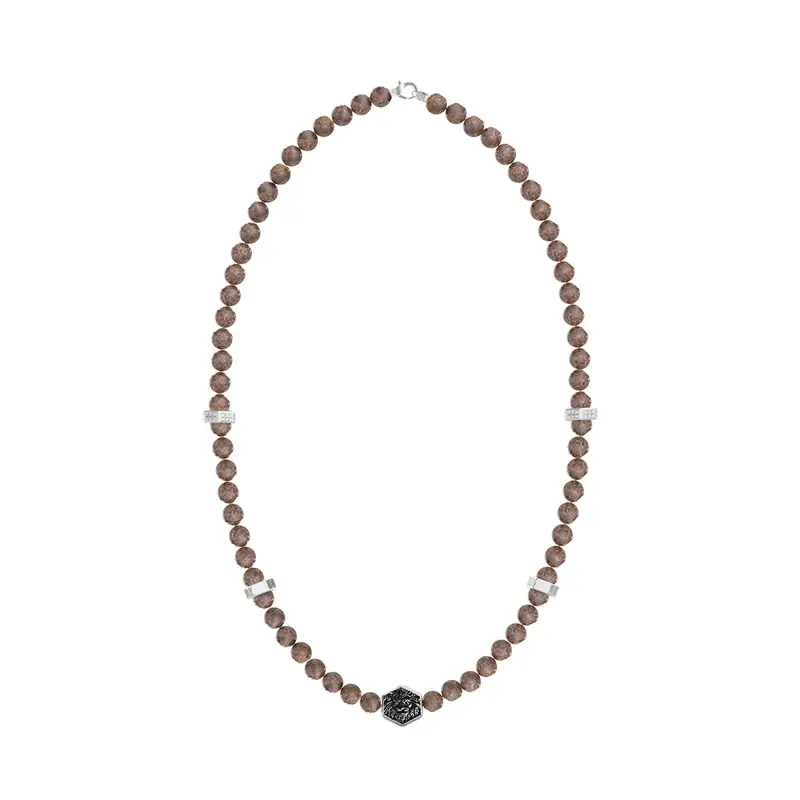 Guess Men'S Brown Leather Necklace – Jumn06004Jwstbrt-U 1