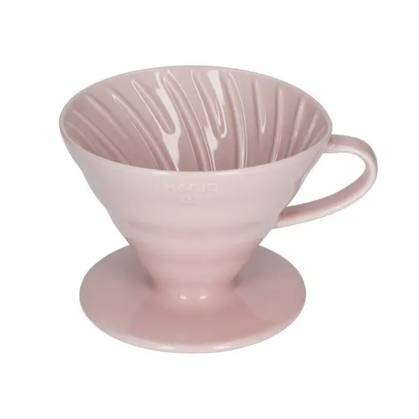Hario V60-02 Pink Ceramic Pour-Over Dripper 1